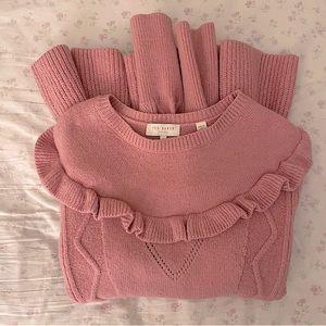 Ted Baker London pink knit sweater